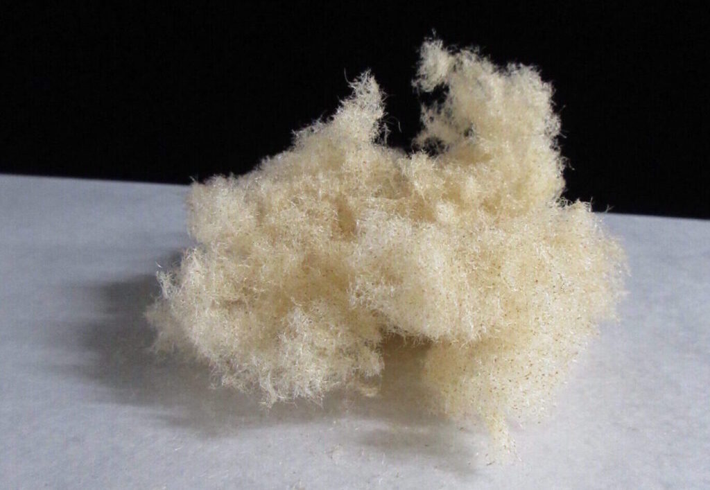 Picture of Ground Material Derived from Nonwoven Manufacturing Waste